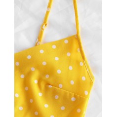 Polka Dot Cami Pajama Set - Yellow M