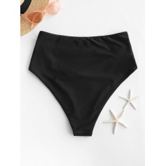  High Waisted Tummy Control Swimwear Bottom - Black S