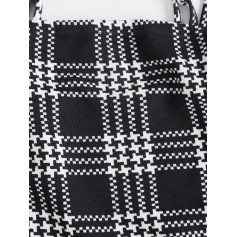  Houndstooth Print Mini Cami Dress - Multi-a S